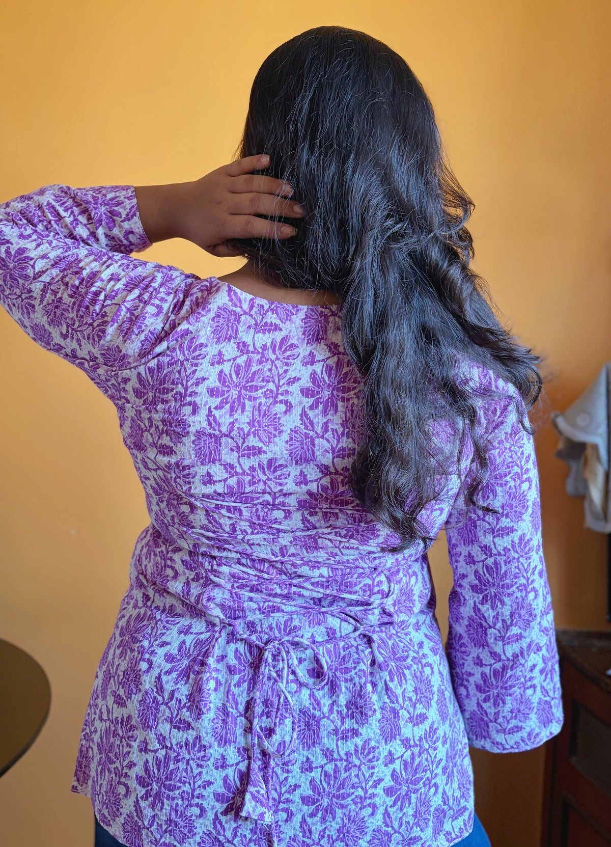 Lavanya- Purple corset short Kurti
