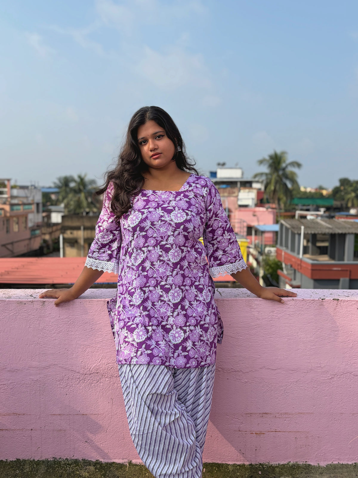 Aparajita — The Purple Farshi Set