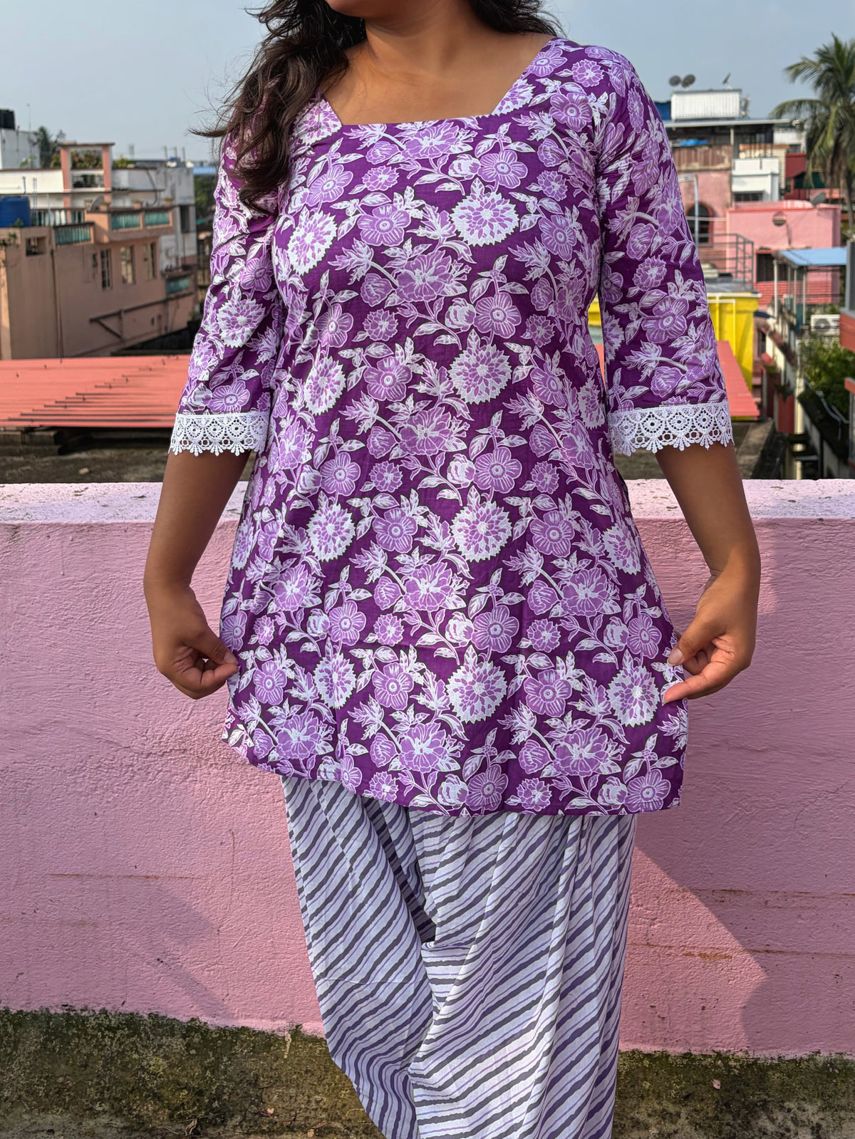 Aparajita — The Purple Farshi Set