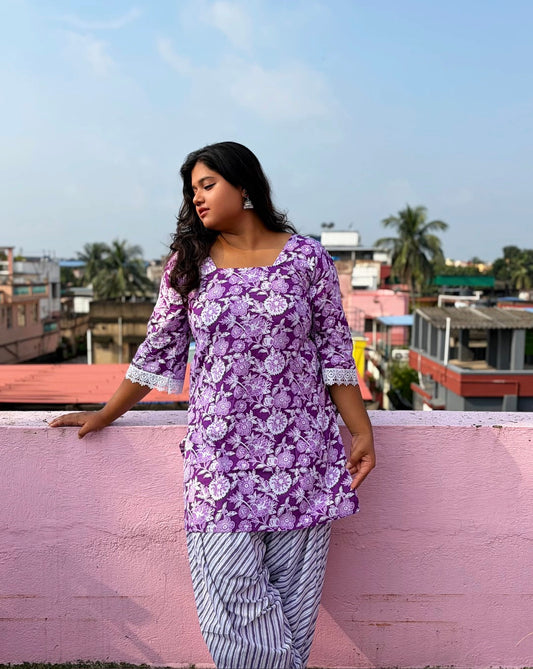 Aparajita — The Purple Farshi Set